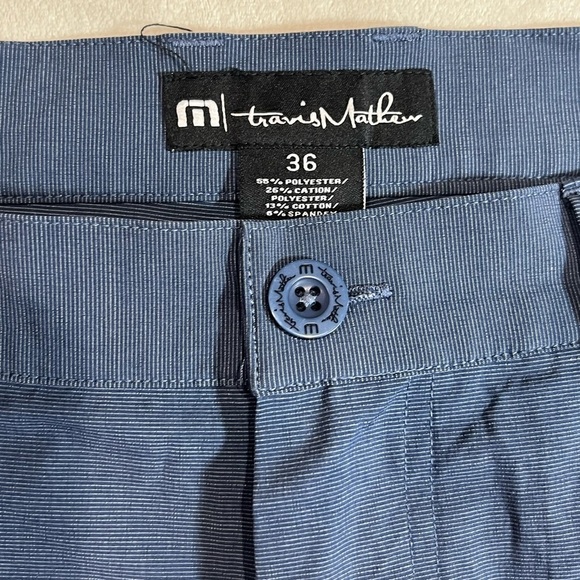 Men's Travis Mathew Size 36W Blue Performance Cotton Lightweight Golf Pants EUC - Picture 4 of 11